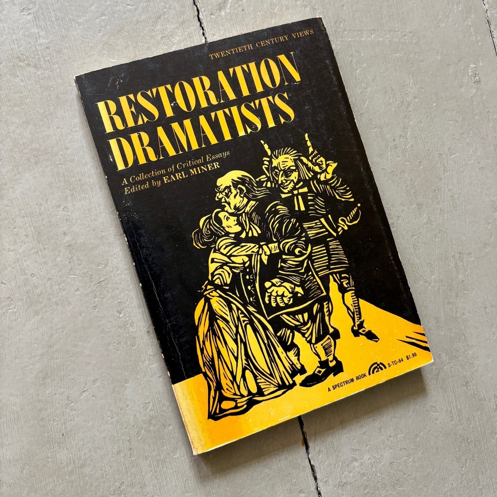 1966 Restoration Dramatists Critical Essays Theater Drama Theatre Comedy Dryden